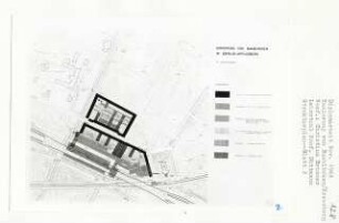 Sanierung von Baublöcken, Berlin-Kreuzberg (Diplomarbeit bei Werner Düttmann): Planungskonzept, Strukturplan