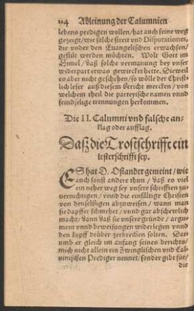 Die II. Calumni und falsche anklag oder aufflag.