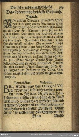 Das sieben und viertzigste Gespräch
