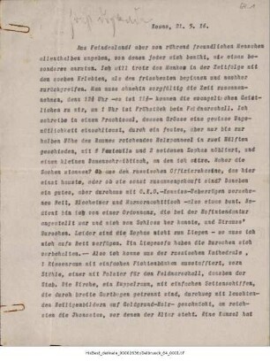 Ernst von Dryander an Gottfried von Dryander
