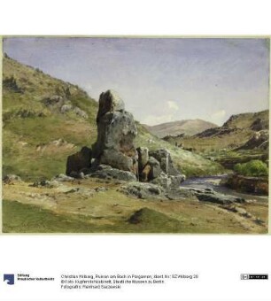 Ruinen am Bach in Pergamon