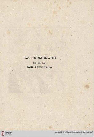 La promenade: dessin de Emil Preetorius