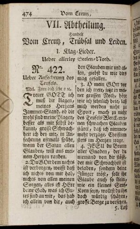 I. Klag-Lieder.
