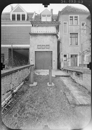 Kamenz, Lessingplatz 19. Wohnhaus (1902). Hoffront