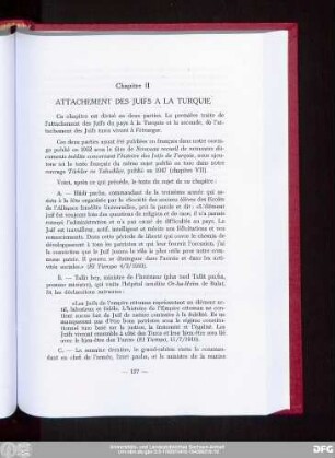 Chapitre II Attachement Des Juifs A La Turquie