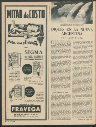 Diques en la Nueva Argentina