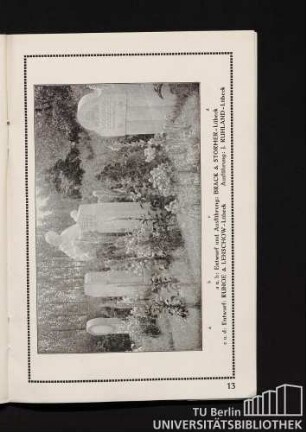 a u. b: Entwurf und Ausführung: Bräck & Störmer-Lübeck, c u. d: Runge & Lenschow-Lübeck, Ausführung: J. Ruhland-Lübeck