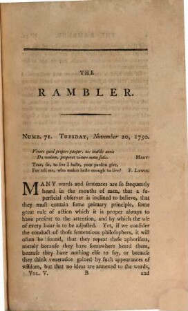 Works, 5. The Rambler
