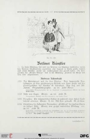 Berliner Künstler (Nr. 1331-2124)