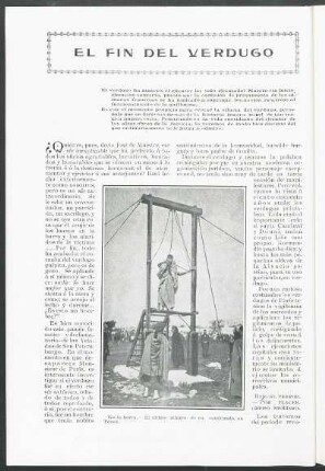 El fin del verdugo : El verdugo ha muerto; el ejecutor ha sido ejecutado!