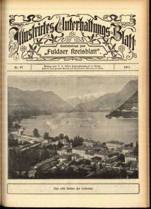 Ausgabe vom Sonntag, den 19. November 1911.