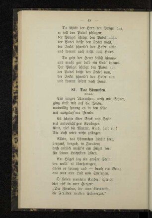 81. Das Lämmchen.