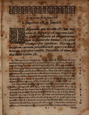 Resolutio Succincta Legum In Pandectis Trium Difficillimarum : L. Imperium. 3. de Iurisdictione; L. Frater a fratre. 38. de condictione indebiti; L. naturalis. 5. de praescriptis verbis