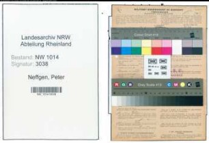 Entnazifizierung Peter Neffgen , geb. 24.02.1895 (Arbeiter)