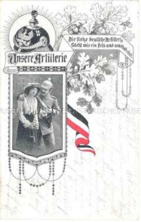 Patriotische Postkarte