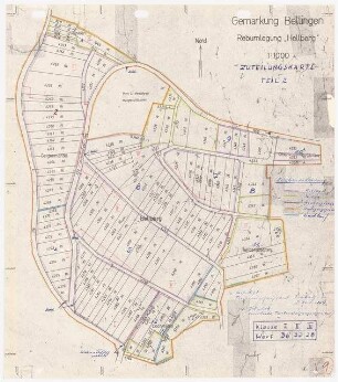Landschaftsaufbauplanung Bellingen: Gemarkung 1:1000