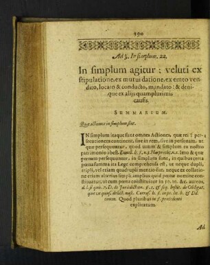 Ad §. In simplum. 22. [u. a.]