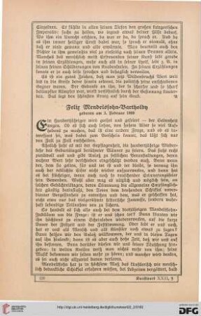 Felix Mendelsohn-Bartholdy: geboren am 3. Februar 1809