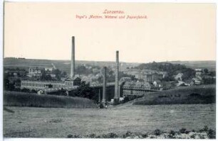 Lunzenau. Vogels Mechanische Weberei und Papierfabrik