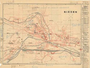 Plan von Siegen