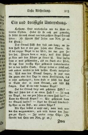 Ein und dreissigste Unterredung. - Vierzigste Unterredung.