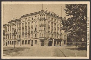 Ansichtskarte "Habsburger Hof", Seitenansicht, Askanischer Platz