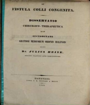 De fistula colli congenita