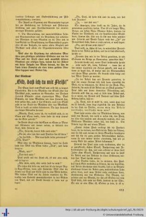 „Gib, daß ich tu mit Fleiß!“.
