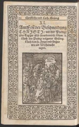 Am Fest der Beschneidung Christi ...