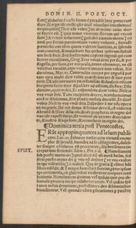 Dominica tertia post Pentecostes.