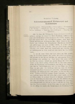 Sechzehnte Vorlesung. Schwefelwasserstoff, Kohlenoxyd und Kohlensäure