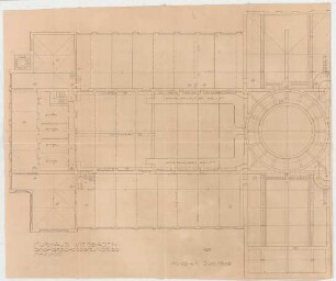 Thiersch, Friedrich von; Wiesbaden; Kurhaus - Grundriss DG