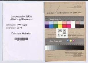Entnazifizierung Heinrich Dahmen , geb. 09.09.1894 (Kaufmann)