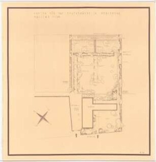 Garten am Postgebäude, Perleberg: Lageplan mit Gartenplan 1:200