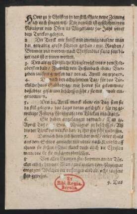 HOret zu jr Christen in der still/ Gute newe Zeitung || ich euch singen wil/