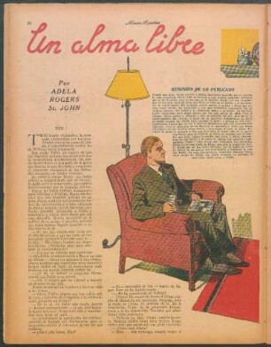 Un alma libre : El folletín de "Mundo Argentino"