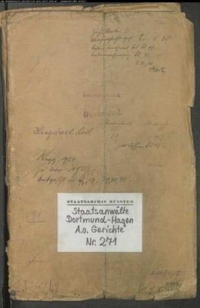 Landfriedensbruch (Plünderungen usw. in Hamm am 3.- 4.7.1919) Hengsbach, Karl