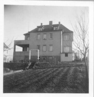 Wohnhaus : Meißen, Stadtparkhöhe 6. Wohnhaus (1934-1935). Gartenfront