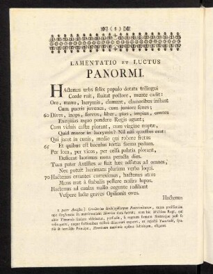 8-9, Lamentatio et Luctus Panormi