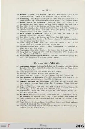 Ordensmeister, Aebte etc. (Nr. 387-413)