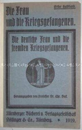 Schrift über die Beziehungen deutscher Frauen zu Kriegsgefangenen im Ersten Weltkrieg