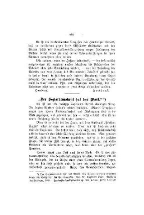 "Der Sozialdemokrat hat das Wort"