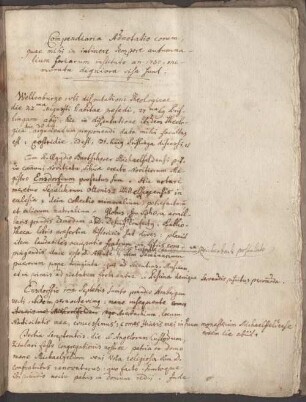 Compendiaria adnutatio eorum, quae mihi in itinere tempore autumnalium Feriarum anno 1780 memoratu digniora visa sunt - Provinzialbibliothek Amberg Ms. 70