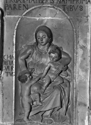 Grabmal Alonso Carrillo de Albornoz, Bischof von Avila: Caritas