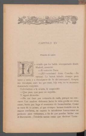 Capítulo XV - Prueba de amor