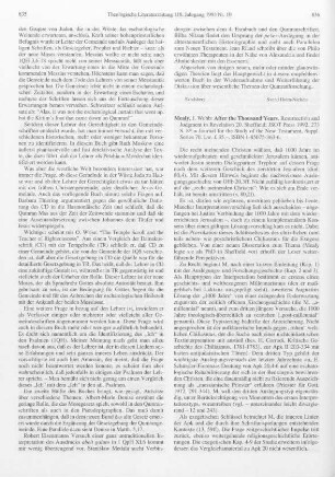 836-838 [Rezension] Mealy, J. Webb, After the thousand years