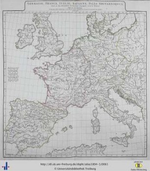 Germanie, France, Italie, Espagne, Iles Britanniques.