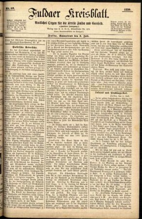 Ausgabe vom Samstag, den 03. Juli 1880.