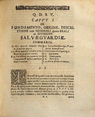 Diss. iur. de salva-guardia