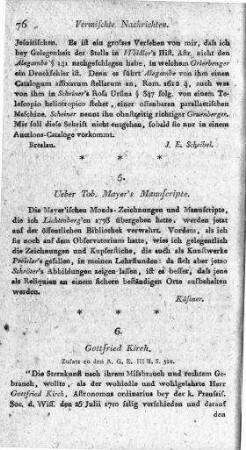 Gottfried Kirch / Kästner